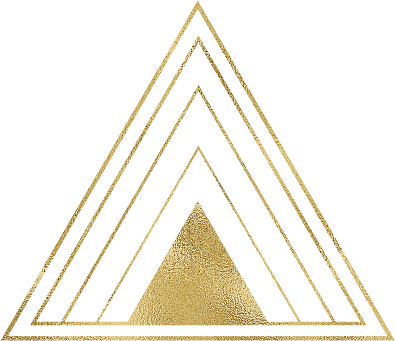 Gold Triangle Frame Outline Edit Background Design - Gold Triangle Png Clipart (1024x1024), Png Download