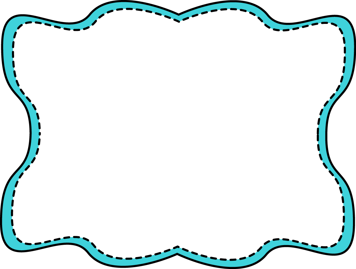 Blue Border Clipart - Frame Black And Blue - Png Download (1162x878), Png Download