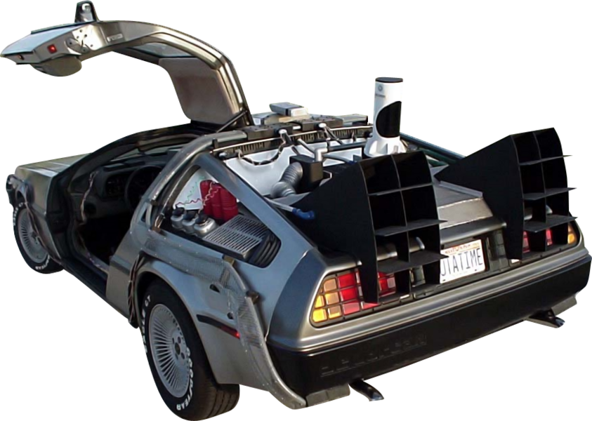 Back To The Future Car Png - Back To The Future Ai Clipart (843x600), Png Download