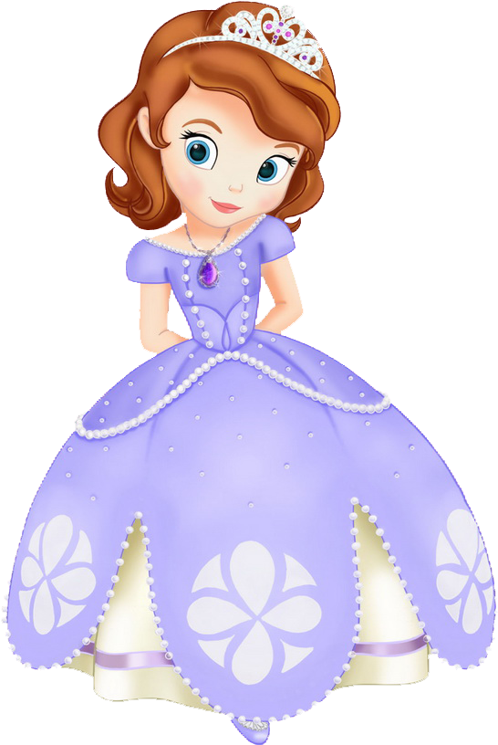 My 4 Granddaughters - Sofia The First Cake Topper Clipart (579x860), Png Download
