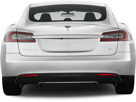 Tesla Clipart Car Back - Tesla Model S Back View - Png Download (640x480), Png Download
