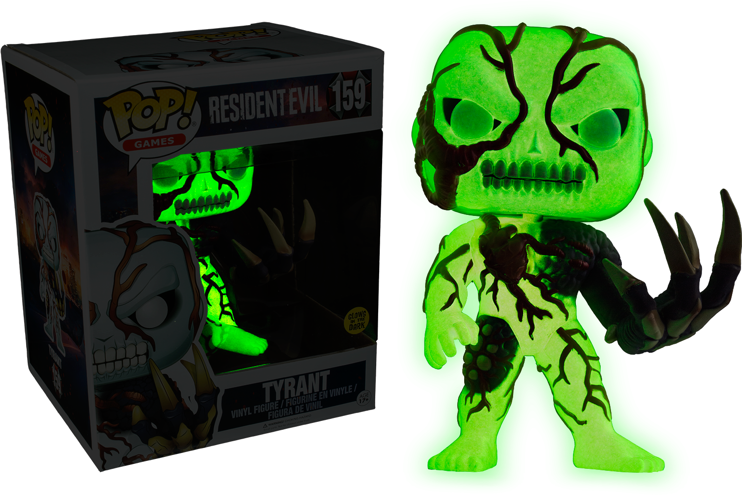 Tyrant Glow In The Dark 6” Super Sized Pop Vinyl Figure - Resident Evil 2 Funko Clipart (1500x1014), Png Download