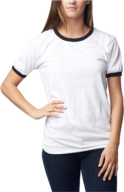 Anvil Ringer Tee - Anvil 988 Ringer Tee Clipart (600x660), Png Download