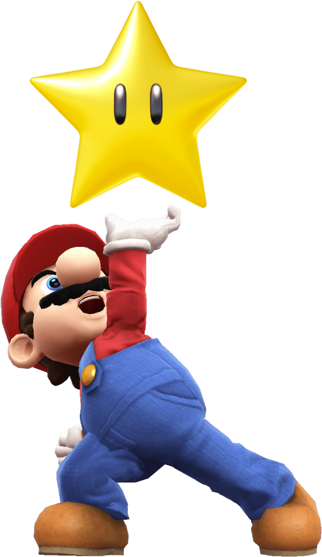 Mario Star Power Clipart (1024x1163), Png Download