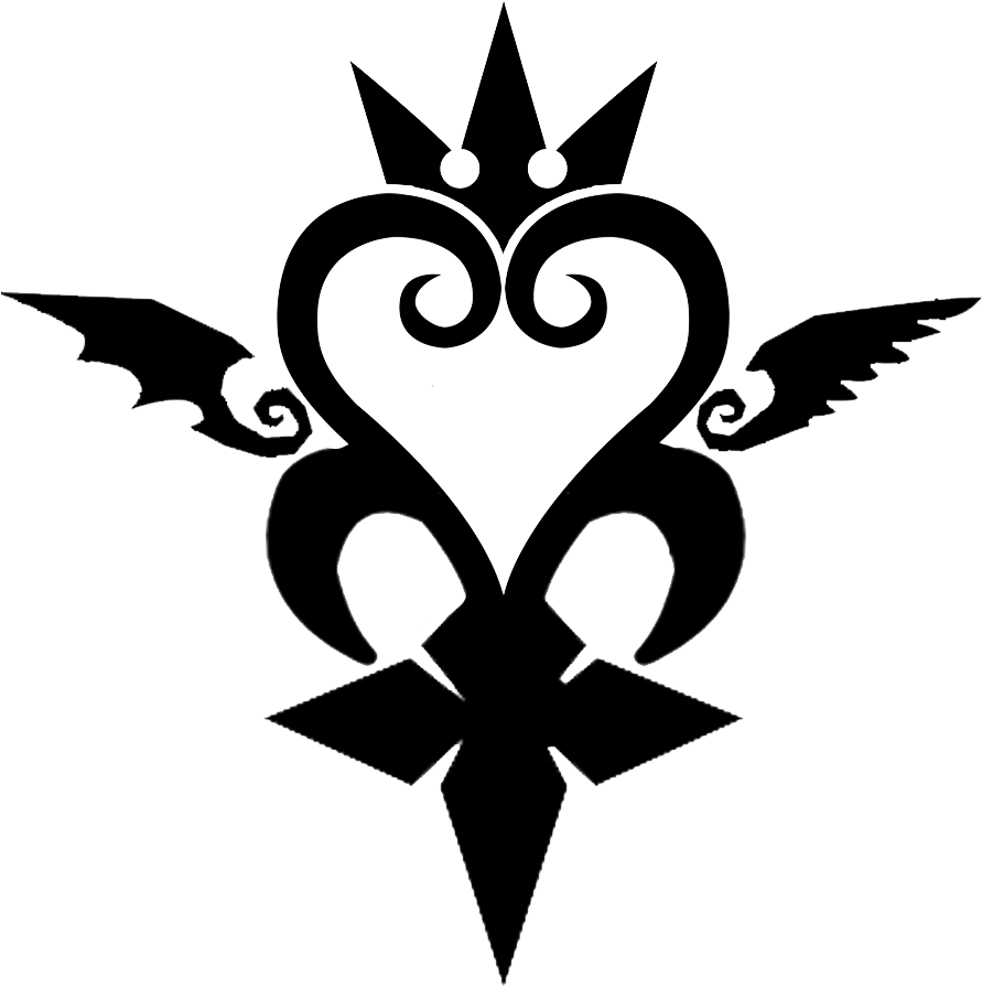 Kingdomhearts - Kingdom Hearts Symbol Render Clipart (1000x1000), Png Download