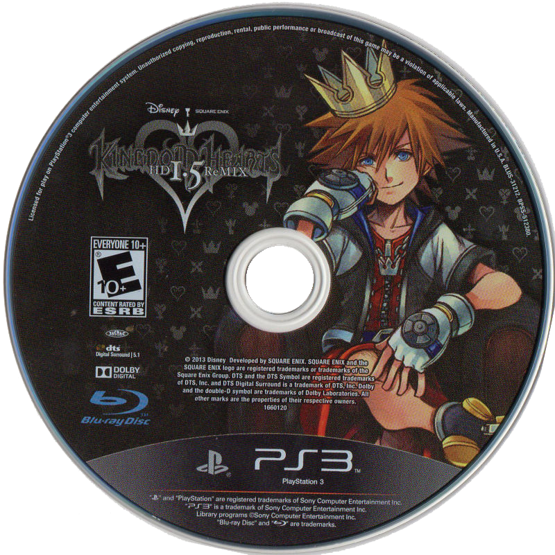 Kingdom Hearts Hd - Kingdom Hearts 3 Disc Art Clipart (800x801), Png Download