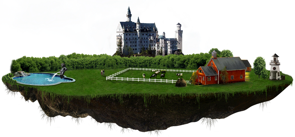 Island Png Pic - Neuschwanstein Castle Clipart (1018x473), Png Download