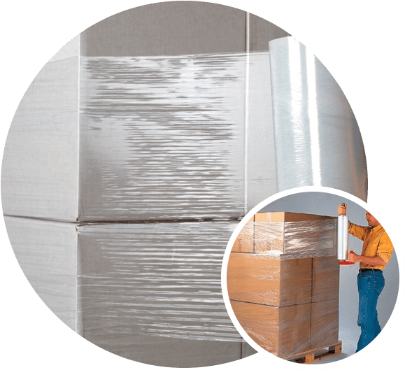 Pallet Wrap Stretch Film Clipart (603x531), Png Download