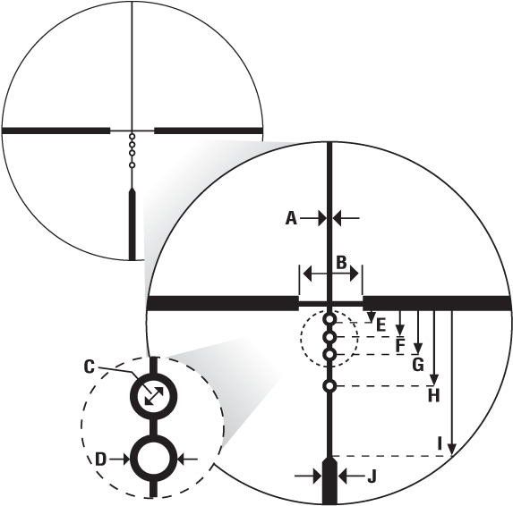 65 Bdc 200 Reticle Is Designed To Be Sighted In At - Nikon P Rimfire Bdc 150 Rifle Scope Clipart (700x595), Png Download