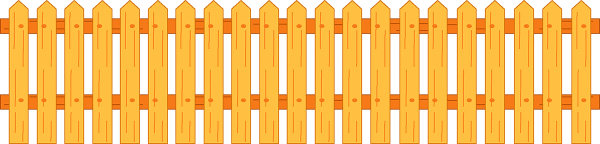 Free Library Picket Deck Railing Discovery Channel - Fence Cartoon Png Clipart (1200x288), Png Download