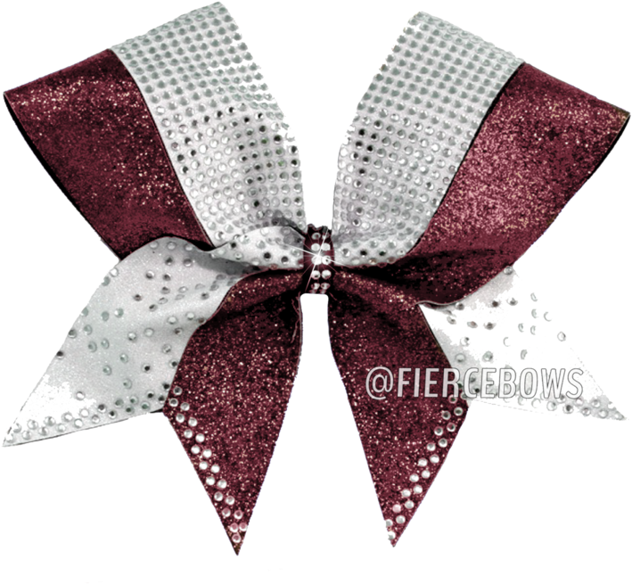 Hit The Town Glitter And Rhinestone Bow Clipart (709x655), Png Download