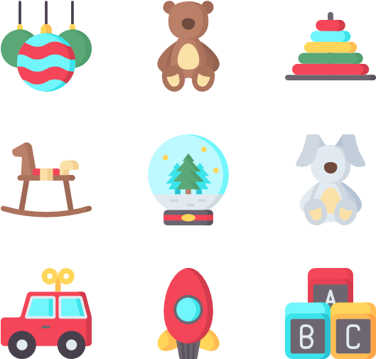 Christmas Toys Clipart (600x564), Png Download