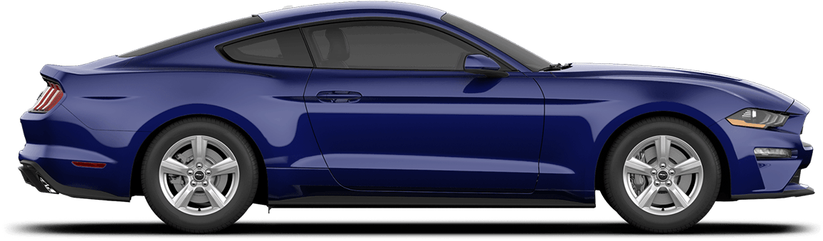 Kona Blue - 2019 Ford Mustang Gt Silver Clipart (1200x400), Png Download