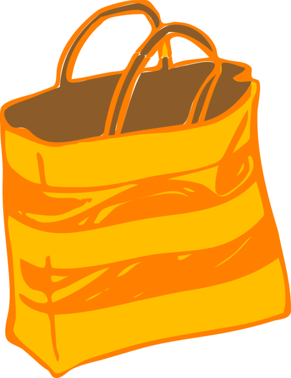 Shopping Bags & Trolleys Paper Handbag - Tote Bag Clipart - Png Download (578x750), Png Download