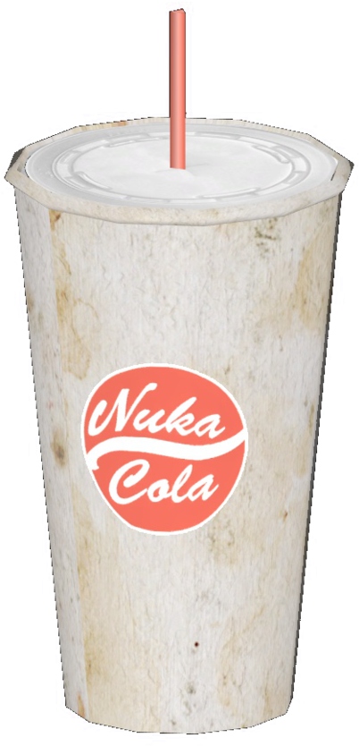 Nuka-cola Cup And Straw - Frappé Coffee Clipart (1200x904), Png Download