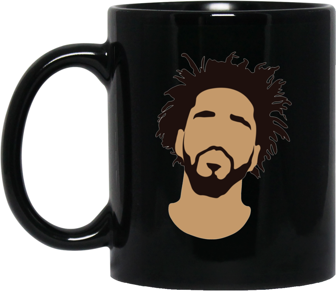 J Cole Mug - Mug Clipart (1155x1155), Png Download