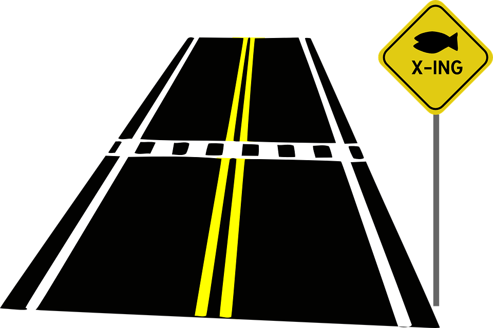 Road Crossing Crosswalk - Roadclip Art - Png Download (960x639), Png Download