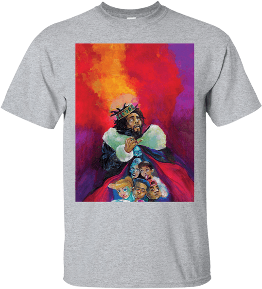 J Cole Kod Dreamville Black, Navy T Shirt Young Thug - Shirt Clipart (600x600), Png Download