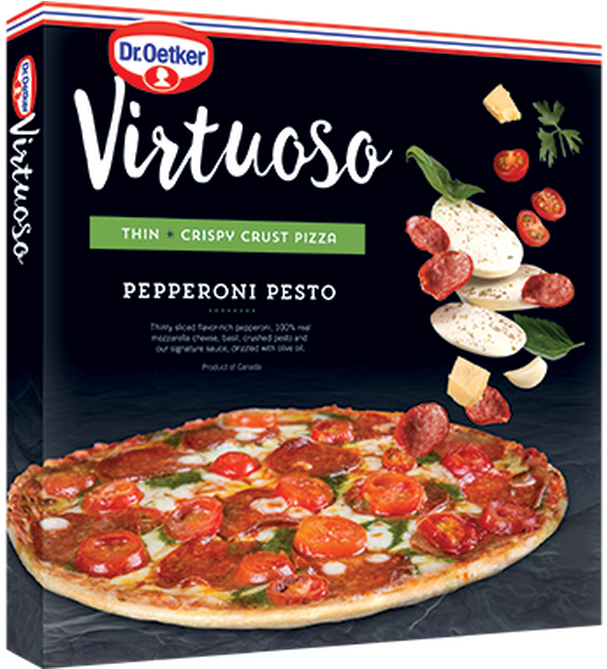 Dr Oetker Virtuoso Pizza Clipart (636x668), Png Download