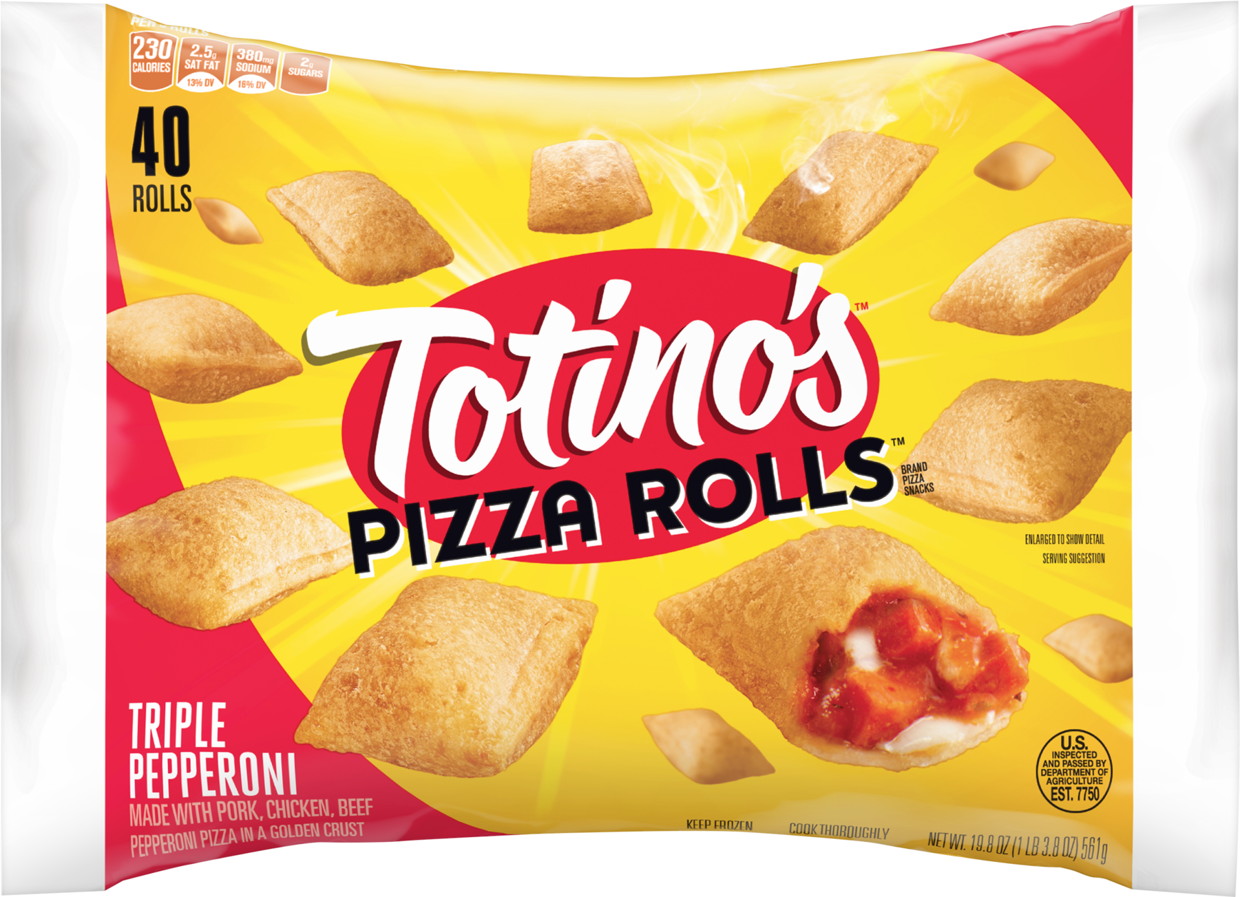Totinos Pizza Rolls Clipart (1800x1800), Png Download