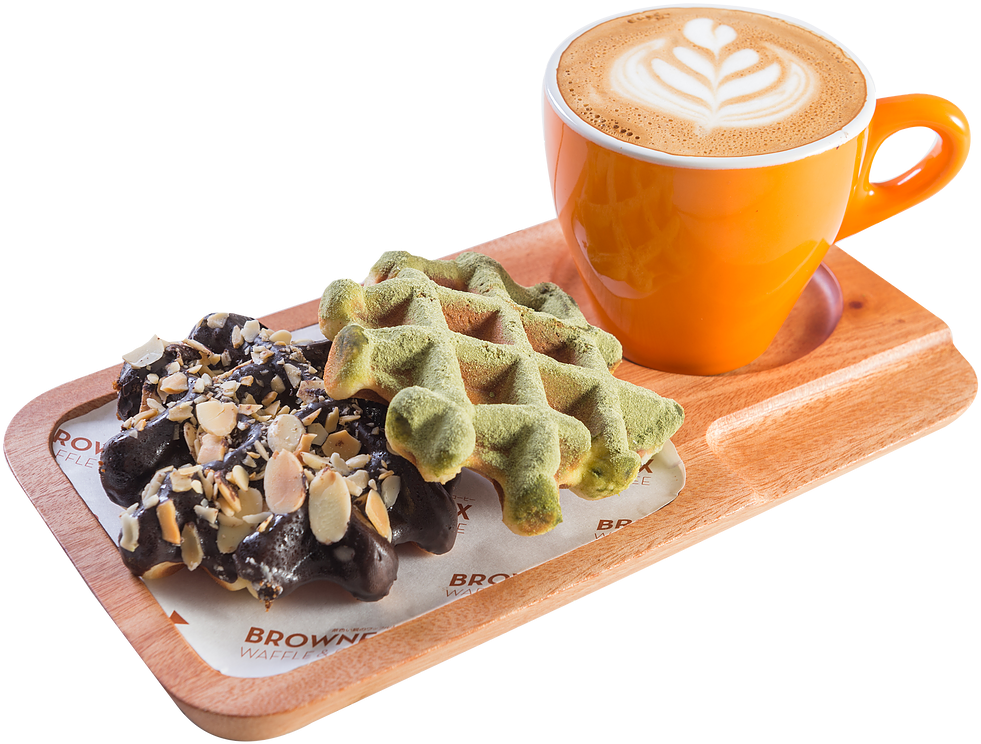 Waffles & Coffee - White Coffee Clipart (1208x804), Png Download