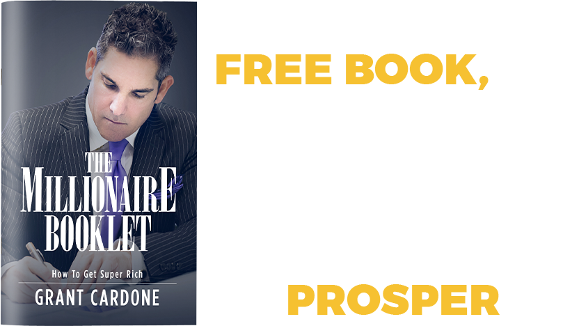 Grant Cardone's The Millionaire Booklet - Millionaire Booklet Clipart (832x468), Png Download