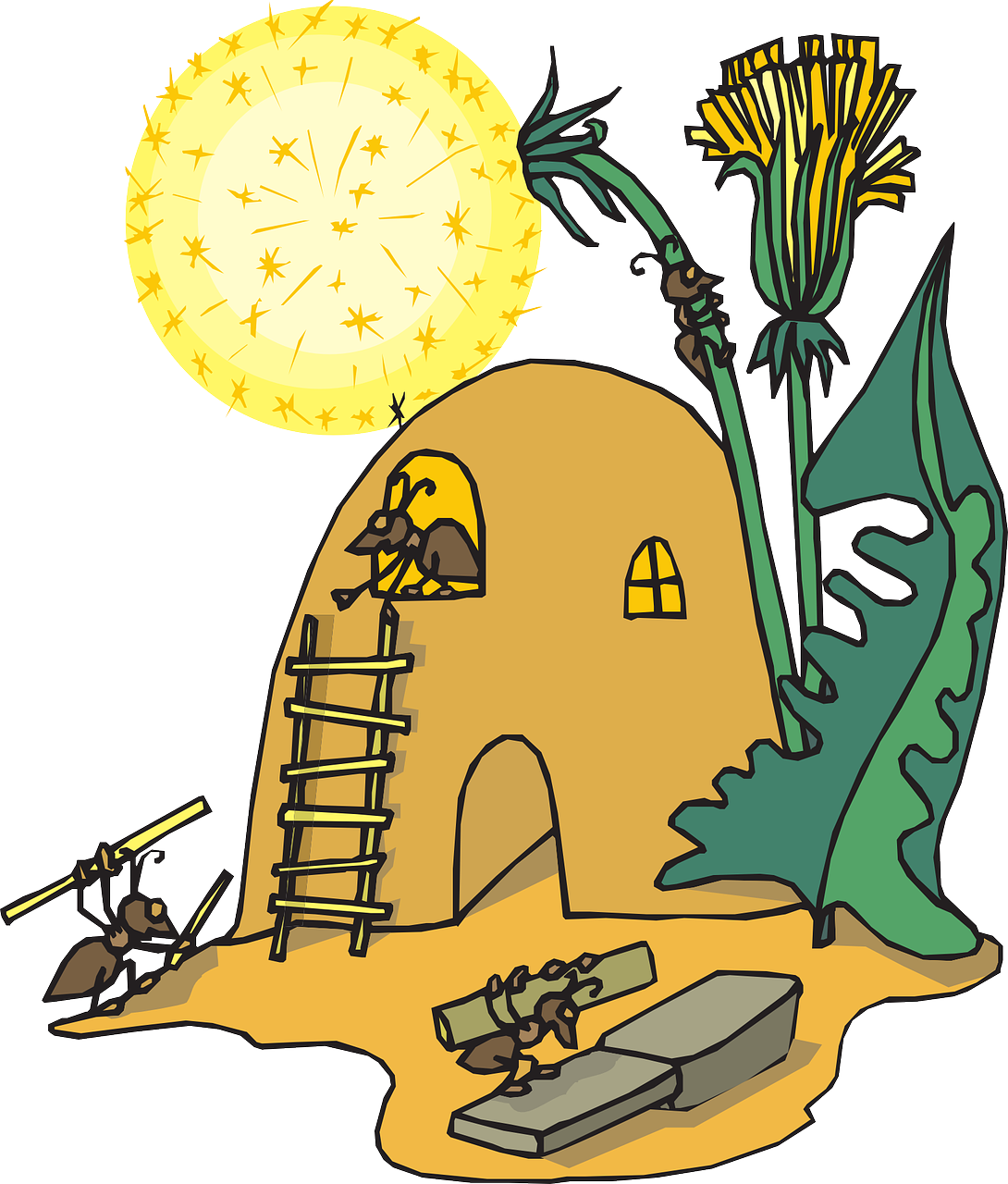 Dirt Clipart Ant Mound - Ant House Clipart - Png Download (1090x1280), Png Download