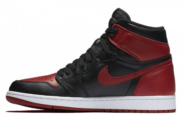 Nike Air High Retro - Air Jordan 1 Mid Black And Red Clipart (640x640), Png Download