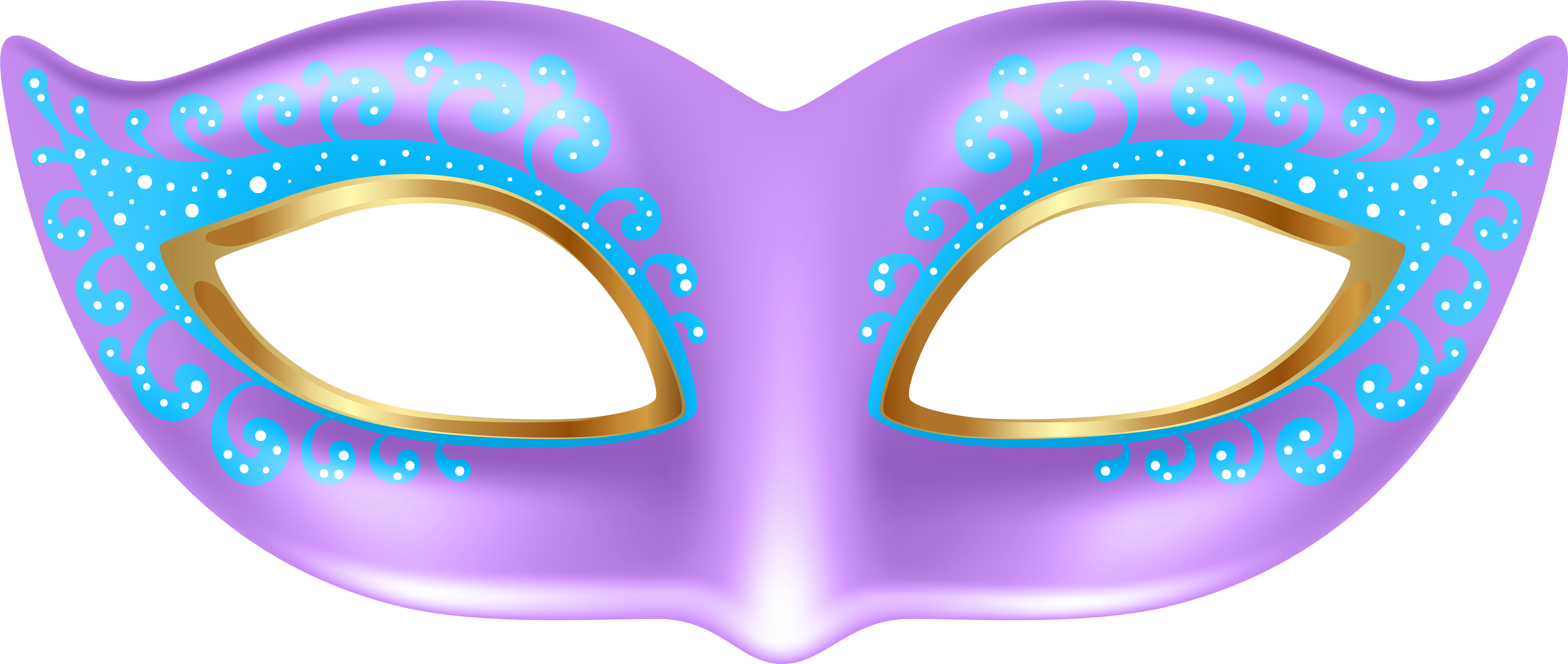 Picture Black And White Library Purple Transparent - Eye Mask Transparent Background Clipart (8000x3442), Png Download