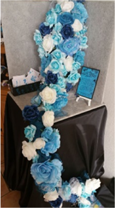 Blue Rose Memorial Meaw18 - Bouquet Clipart (940x788), Png Download