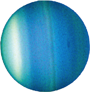 Like Saturn, Uranus' Thick Atmosphere And Blue Color - Circle Clipart (644x500), Png Download