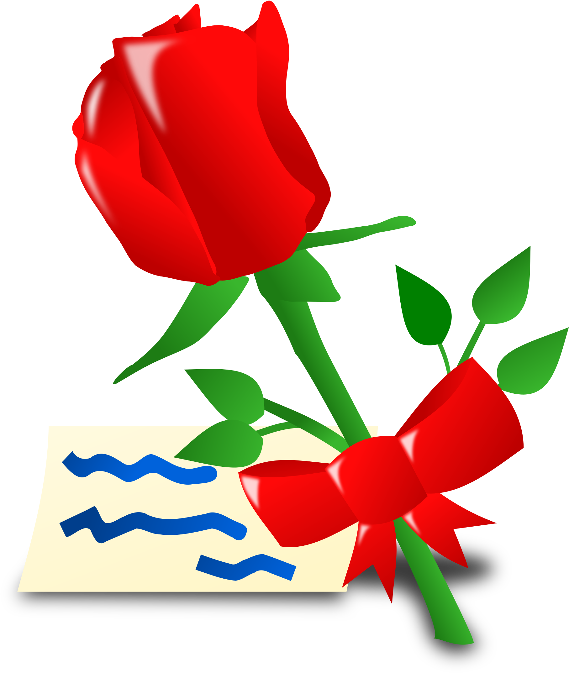 Red Rose Clipart Valentines Day Rose - Imagenes Del Dia De La Madre Pequeñas - Png Download (2400x2400), Png Download