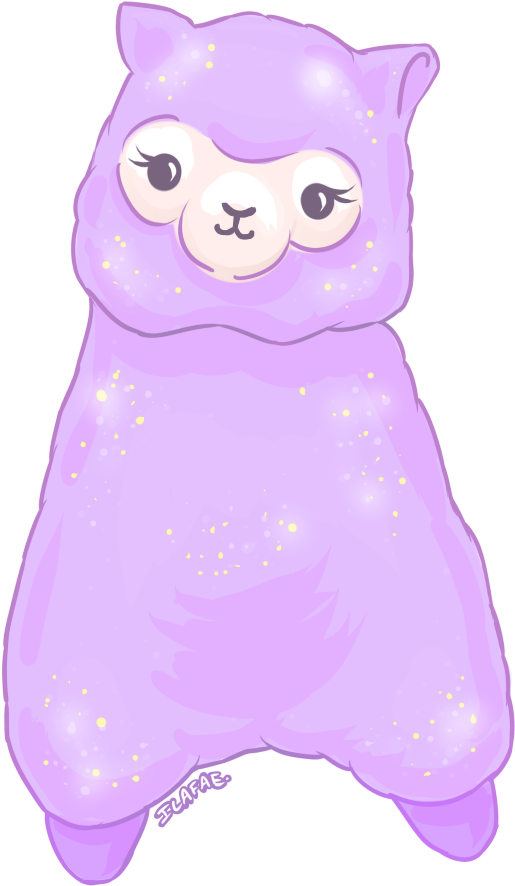 Alpaca Clipart Pastel Goth - Pastel Alpaca Png Transparent Png (583x957), Png Download