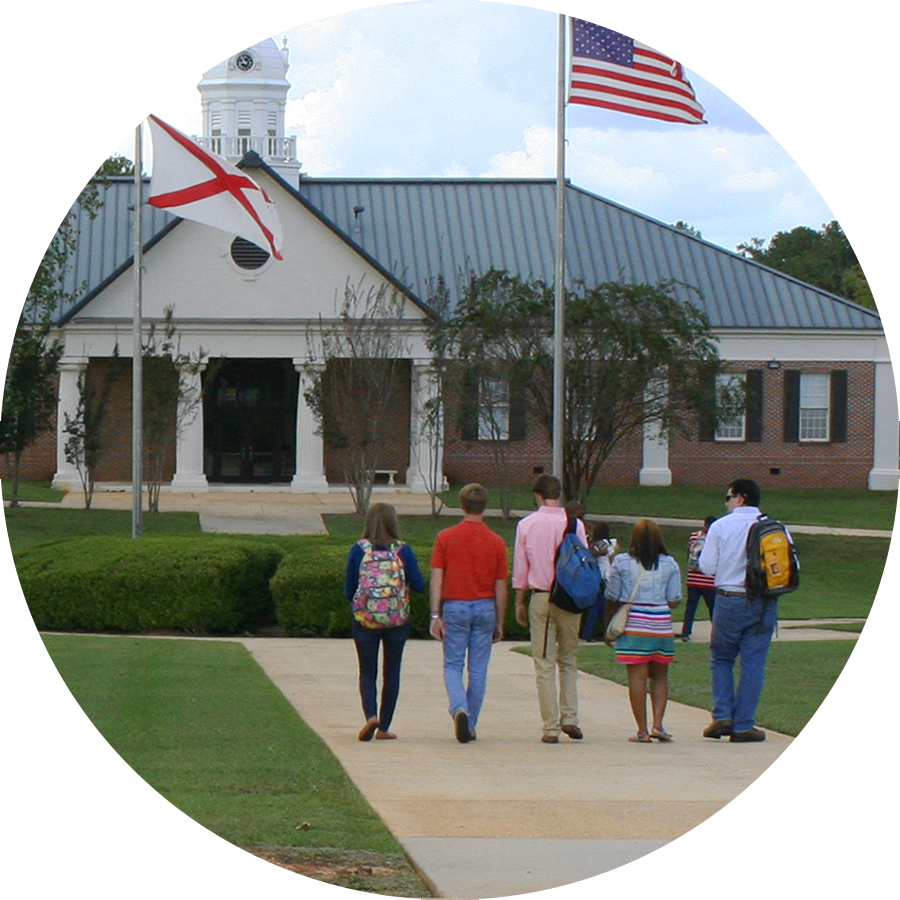 Students Walking On Thomasville Campus - House Clipart (900x900), Png Download