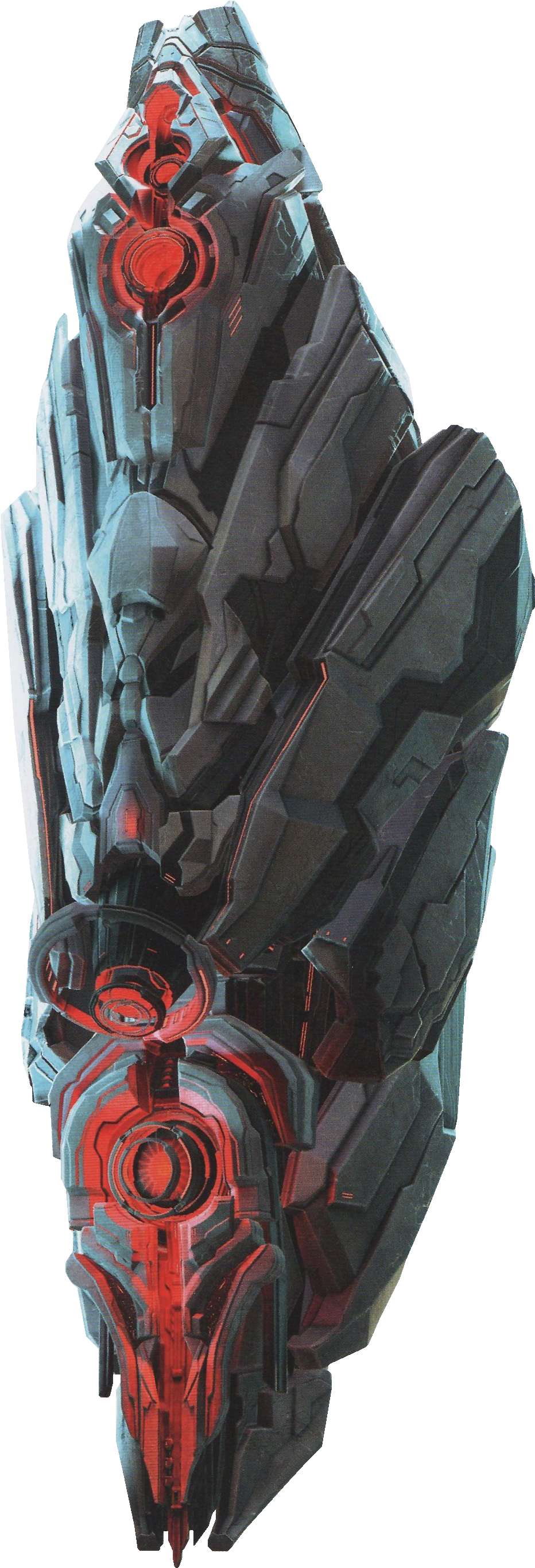 Mantle's Approach, - Halo 4 Forerunner Ship Clipart (980x2760), Png Download