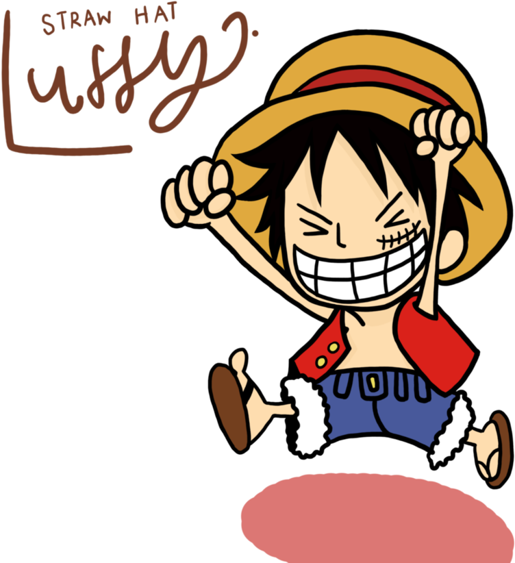 One Piece Luffy Hd Wallpaper Chibi - Luffy One Piece Chibi Clipart (752x822), Png Download
