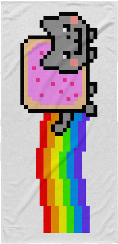 Nyan Cat Beach Towel - Nyan Cat Clipart (1024x1024), Png Download