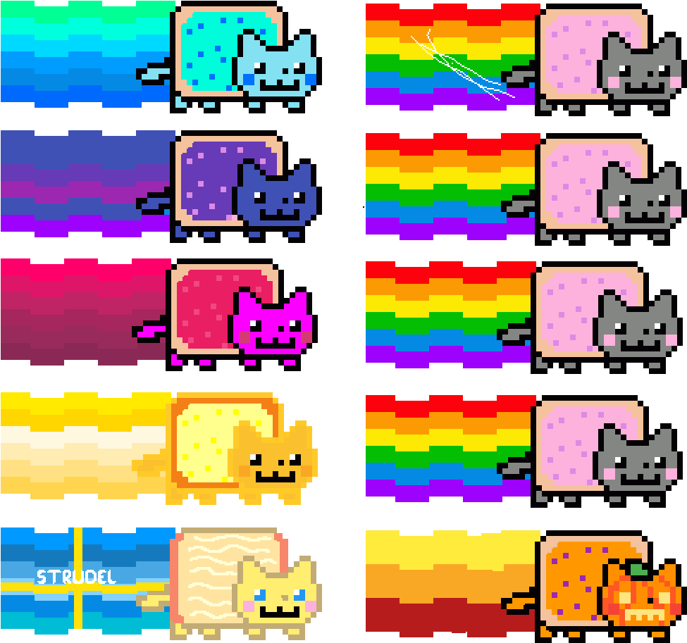 Design Your Own Nyan Cat - Nyan Cat Designs Clipart (1000x1000), Png Download