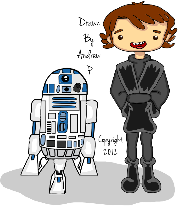 811 X 985 3 - R2d2 And Anakin Clipart (811x985), Png Download