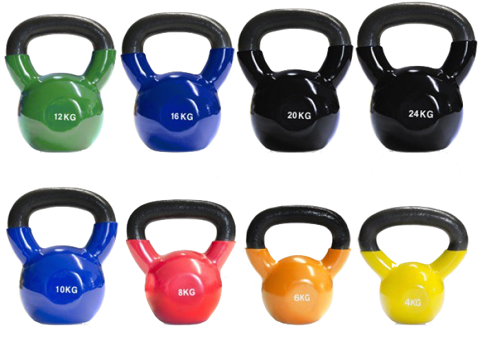 Vinyl Coated Cast Iron Kettlebell - Vinyl Kettlebells Clipart (700x850), Png Download