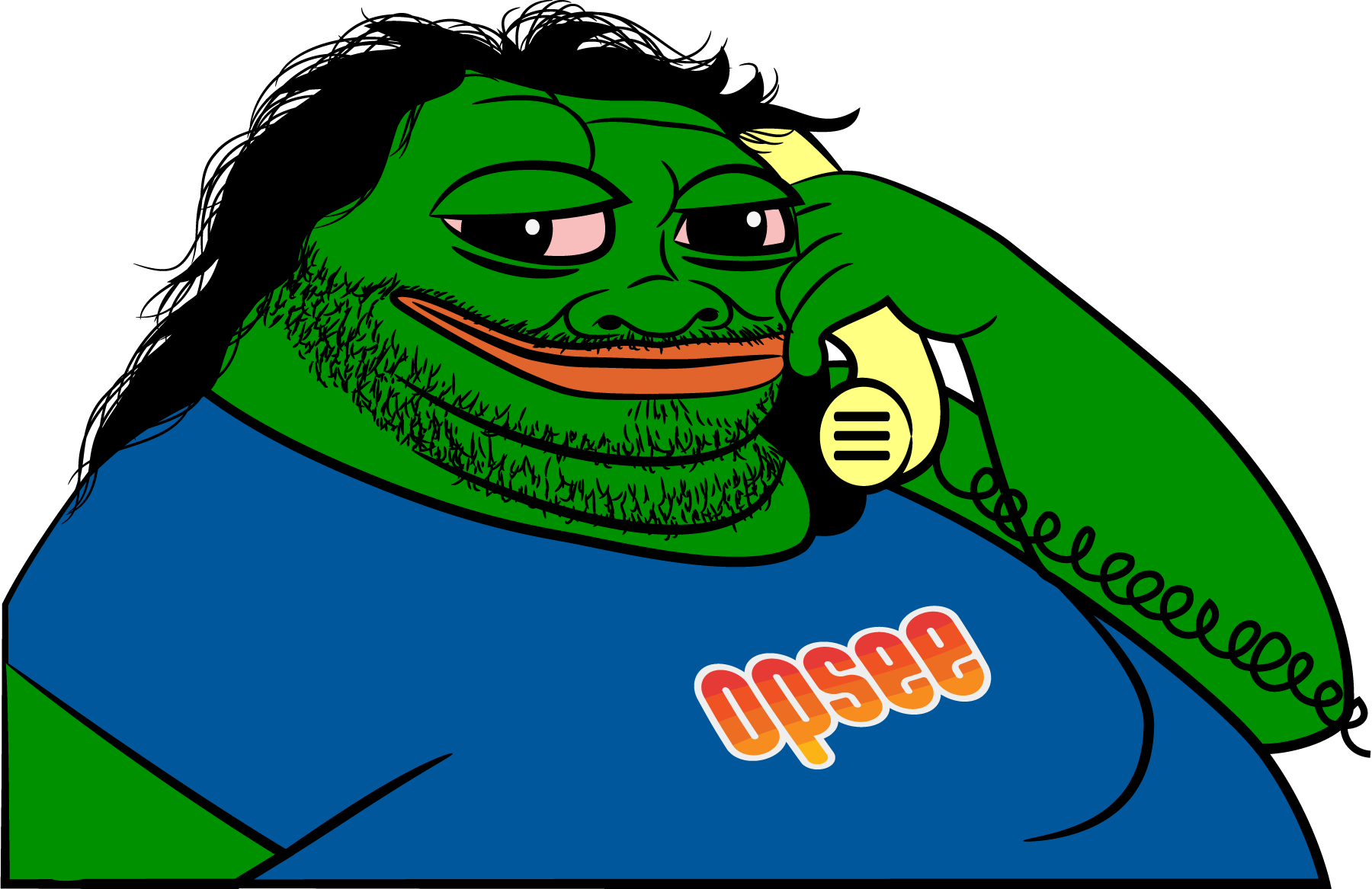 Download Fat Pepe Frog Fat Pepe Frog Pepe The Frog - Pepe The Frog Fat Clipart (1800x1167), Png Download
