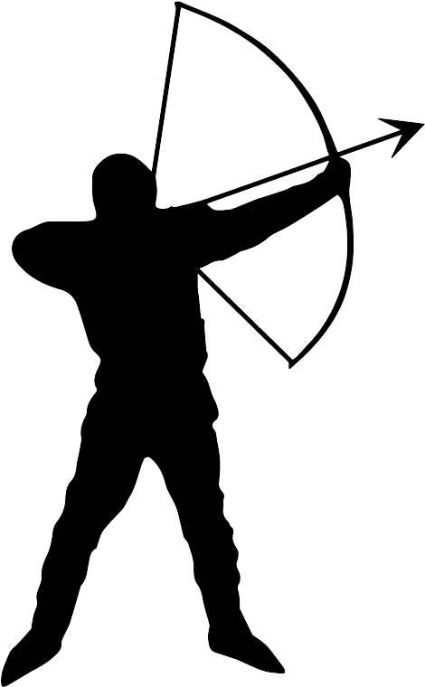 Archer Silhouette , Png Download - Archer Png Clipart (470x760), Png Download