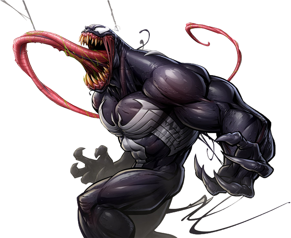 Venom Sticker - Comic Venom Clipart (1024x789), Png Download