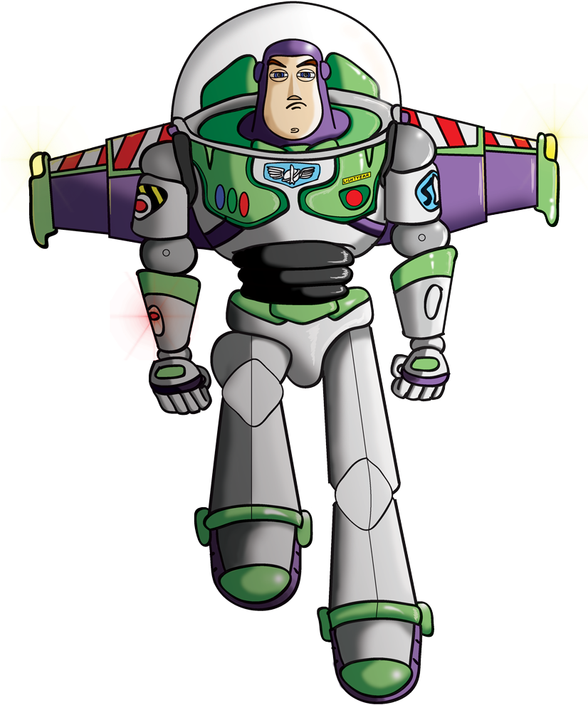 To Infinity And Beyond Buzz Lightyear By Mr Clipart (826x991), Png Download