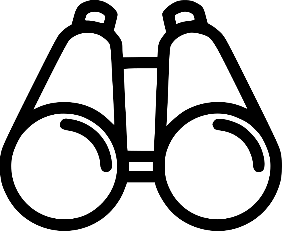 Png File Svg - Binoculars Icon Clipart (981x804), Png Download