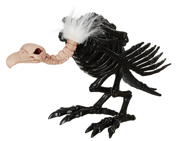 Crazy Bonez Skeleton Vulture - Led Skeleton Vulture Clipart (650x491), Png Download