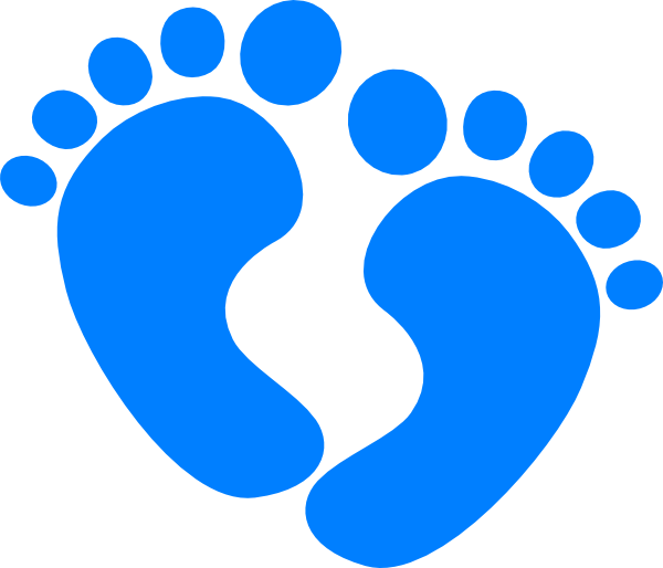 Baby Feet Clip Art At Clker - Baby Feet Clip Art - Png Download (600x514), Png Download