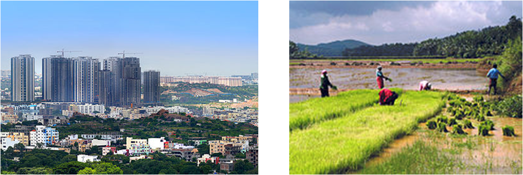 It's The Economy Stupid - Hyderabad Skyline Clipart (1065x358), Png Download