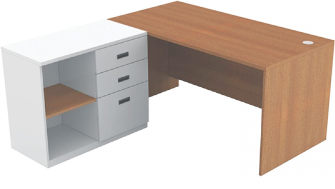Office Table Ot09 - Computer Desk Clipart (1000x750), Png Download