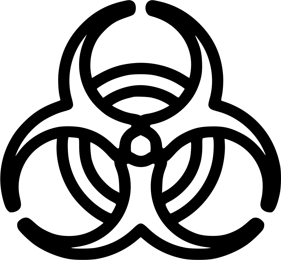 Png File Svg - Biohazard Icon Png Clipart (981x908), Png Download